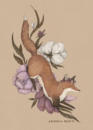 Floral Fox da Jessica Roux