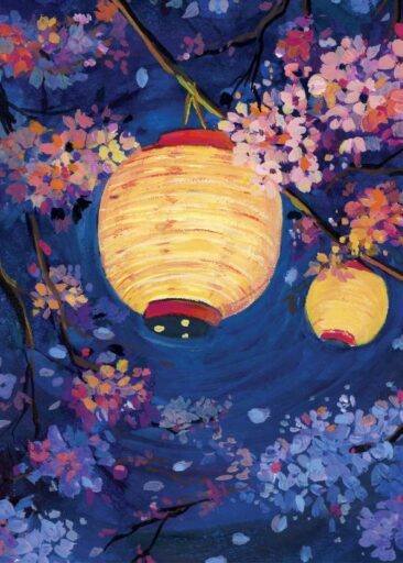 Midnight lantern da Zoe Art Garden